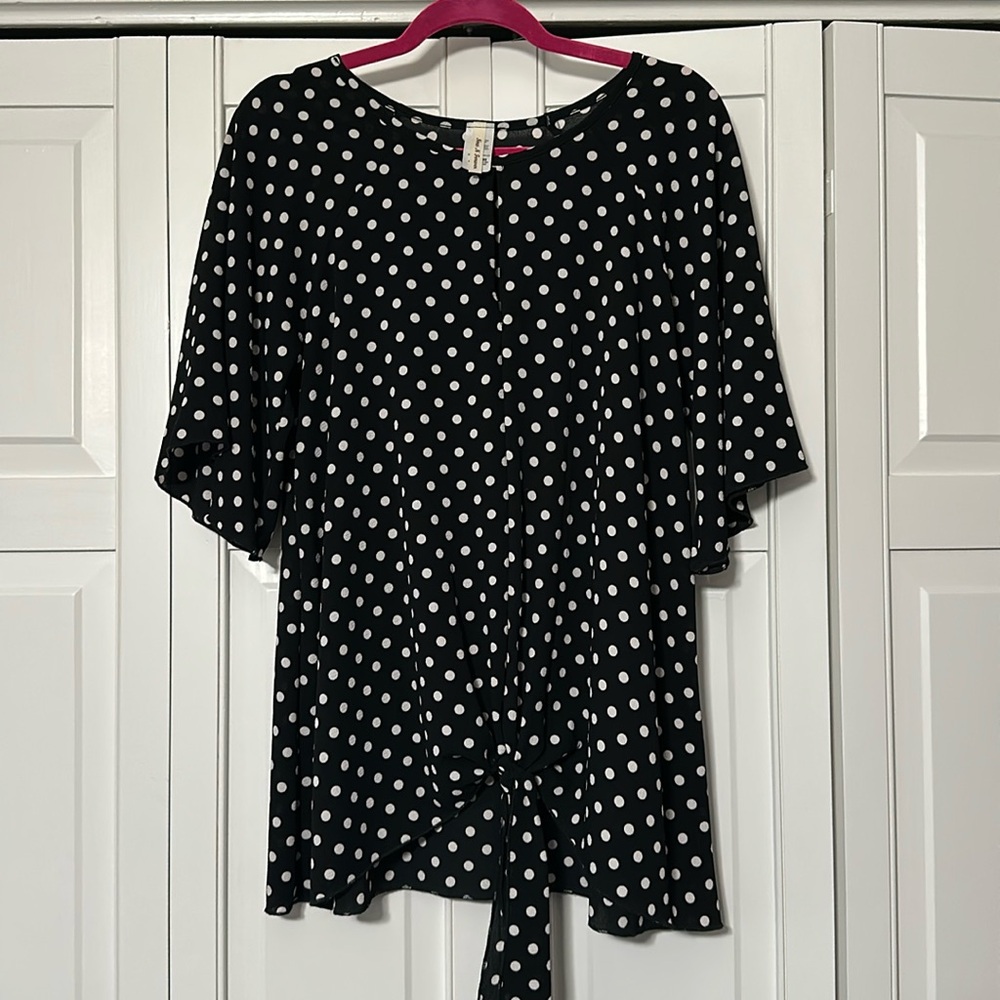 Women’s polka dot tunic top size medium - Picture 1 of 7